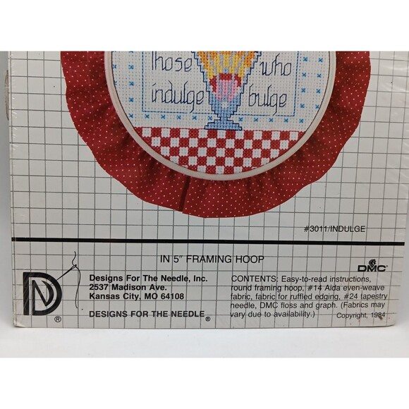 New DMC Counted Cross Stitch Kit Indulge #3011 Ice Cream - Picture 2 of 6